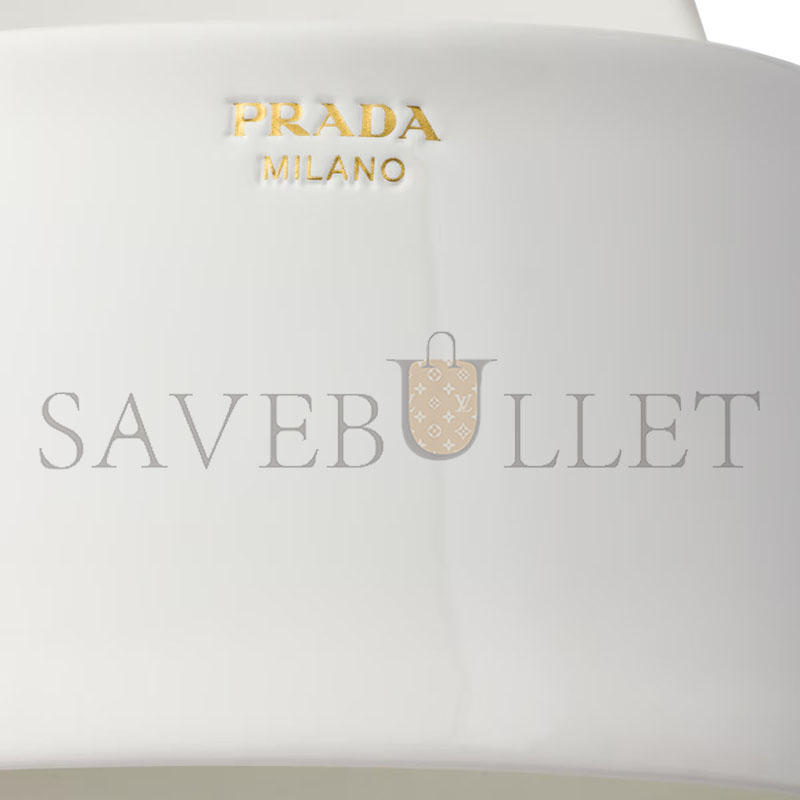 PRADA PATENT LEATHER SLIDES 1XX798